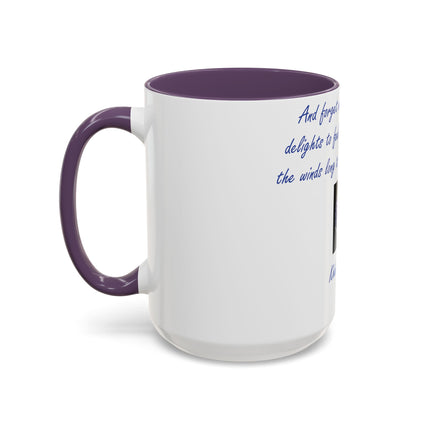 15oz Ceramic Mug with Khalil Gibran Quote | Earth Accent Cup