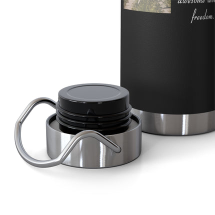 22oz Insulated Bottle with Inspirational Quote – Copper Vacuum Flask