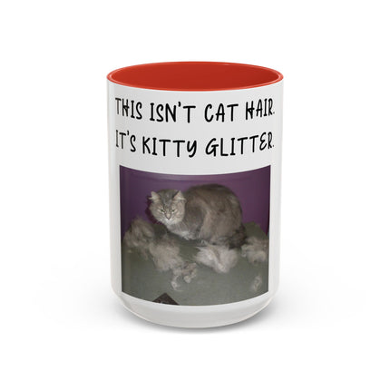 Kitty Glitter Mug – 15oz Accent Ceramic Cup for Cat Lovers