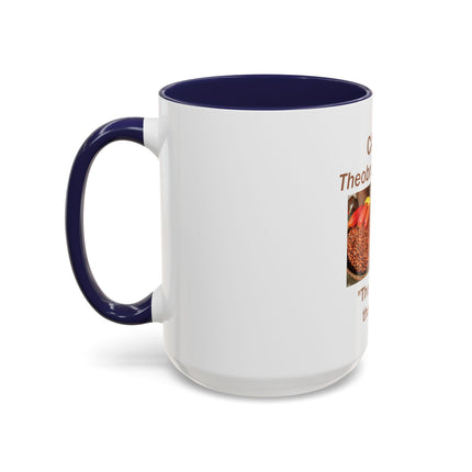Cacao Coffee Mug – "The Food of the Gods" Botanical Cocoa Illustration (11/15 oz)