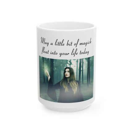Magick Forest Ceramic Mug — "May a little bit of magick float into your life today"