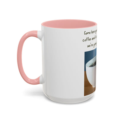 Funny Coffee Mug – “Big, Beautiful Cup” Accent – 15oz