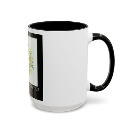 Happy Summer Solstice Coffee Mug — Sun Illustration Accent Mug (11/15oz)