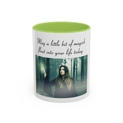 Magick Forest Accent Coffee Mug — "May a little bit of magick float into your life today"