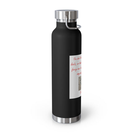 22oz Copper Insulated Bottle – Heart Design Gift Idea