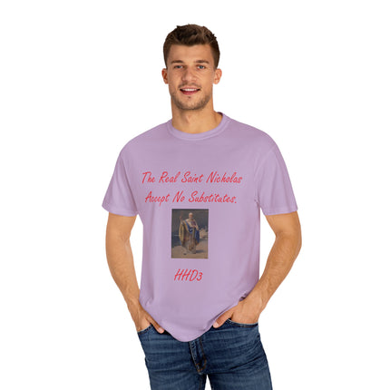 Unisex Garment-Dyed T-shirt - The Real Saint Nicholas Design