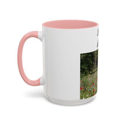 Bloom Wildly Accent Mug – 15oz Ceramic with Floral Design