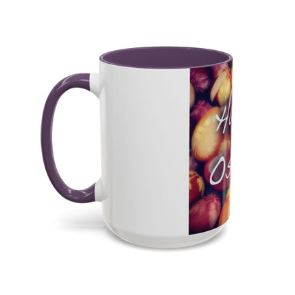 Ostara Celebration Mug – 15oz Accent Cup with Colored Egg Design