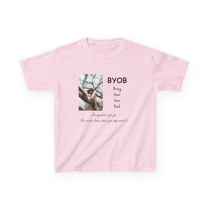 Kids BYOB Tee – “Bring Your Own Book” – Heavy Cotton T-Shirt
