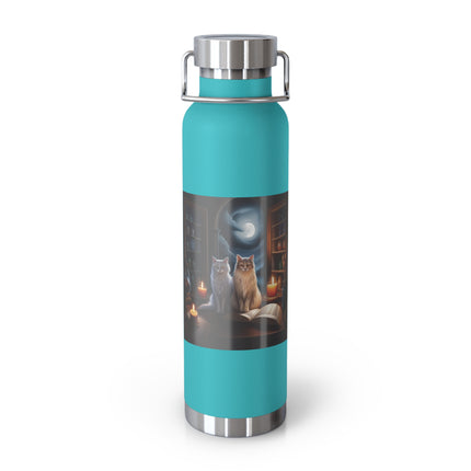 Cozy Cats Illustrated Insulated Water Bottle - 22oz