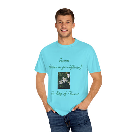Jasmine Flower Tee – King of Flowers, Unisex Garment-Dyed