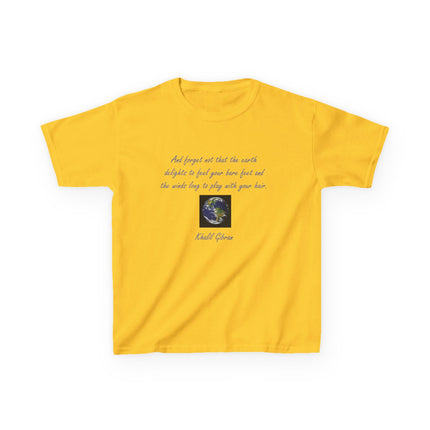 Eco Kids Tee with Khalil Gibran Quote | Earth Day Style