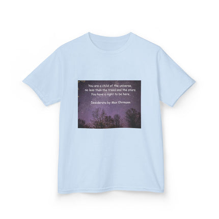 Kids Tee – “Child of the Universe” Quote – Heavy Cotton™