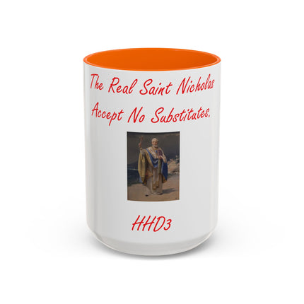 Saint Nicholas Accent Mug – 15oz Ceramic Holiday Drinkware