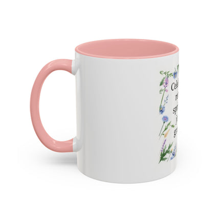 Spring Gratitude Coffee Mug — "Celebrate the return of spring with joy and gratitude"
