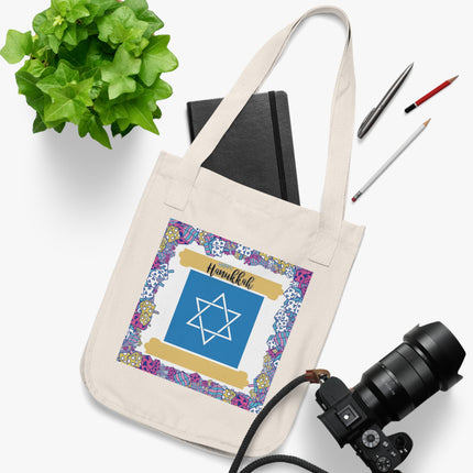 Happy Hanukkah Tote – Organic Canvas Bag for Joyful Gatherings