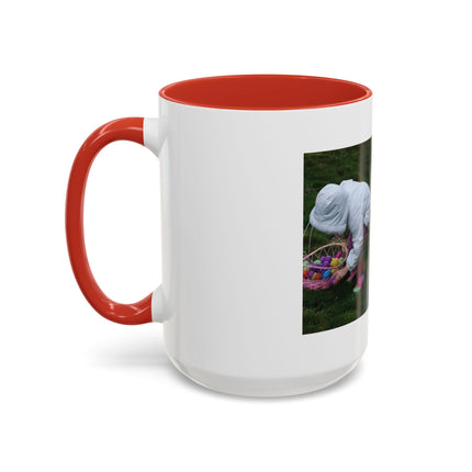 15oz Accent Mug – Easter Egg Hunt Quote for Spring Laughs