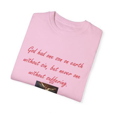 Saint Augustine Quote Tee – Unisex Garment-Dyed Shirt of Faith