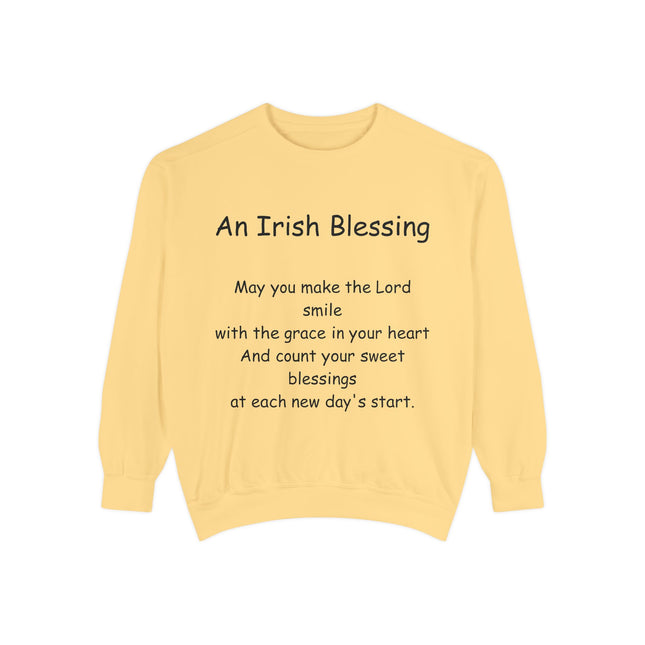 Irish Blessing Unisex Sweatshirt | Comfortable Gift for St. Patrick's Day & Everyday Inspiration