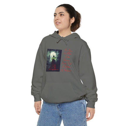 Witch in the Forest Hoodie — 'As Above, So Below...' Gothic Illustration Hoodie