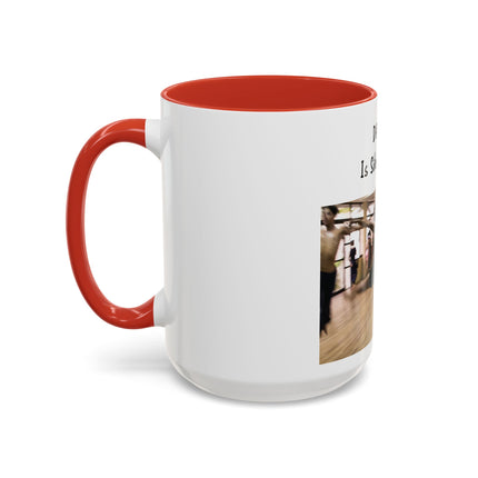 Dancing Is Silent Poetry Accent Coffee Mug — Inspirational Dance Quote Mug