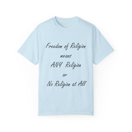 Freedom of Religion Tee – Unisex Statement Shirt for All Beliefs