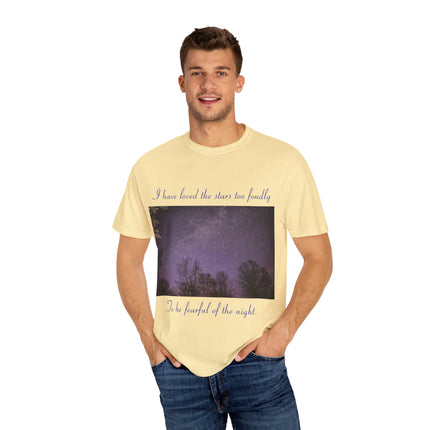 Unisex Starry Night T-Shirt - "I have loved the stars too fondly" Quote