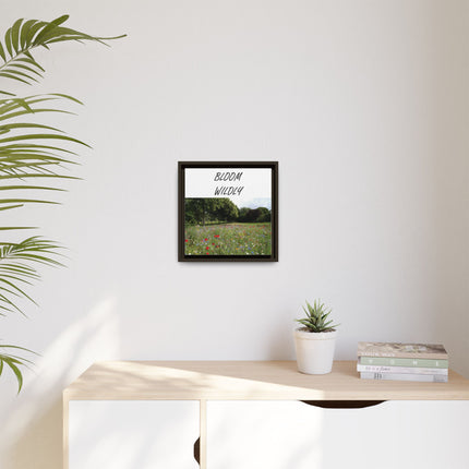 Bloom Wildly Framed Canvas Print — Wildflower Meadow Wall Art
