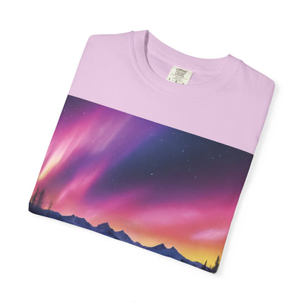 Aurora Lake T-Shirt — Northern Lights Landscape Tee