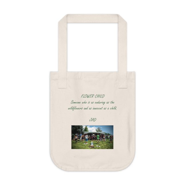 “Flower Child” Organic Tote – Eco-Friendly Canvas | Everyday Inspiration