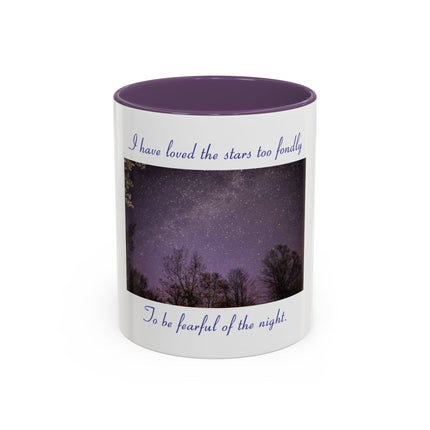 Starry Night Coffee Mug — “I have loved the stars too fondly” Accent Mug