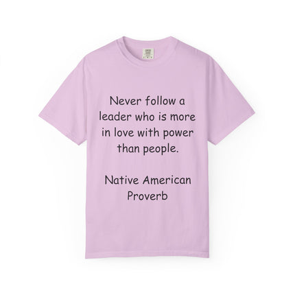 Inspirational Unisex T-shirt with Native American Proverb