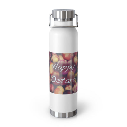 Happy Ostara Copper Bottle — 22oz Vacuum Water Bottle Celebrating Spring Equinox