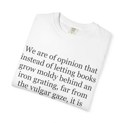 Jules Verne Quote T-Shirt — Literary Quote Tee for Book Lovers