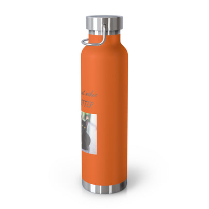Cat Lover’s Insulated Bottle – 22oz – Inspirational Pet Design
