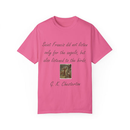 Spiritual Tee – Honoring Saint Francis – Eco-Friendly Unisex