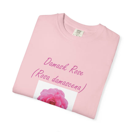 Damask Rose Unisex T-shirt - The Queen of Flowers Design