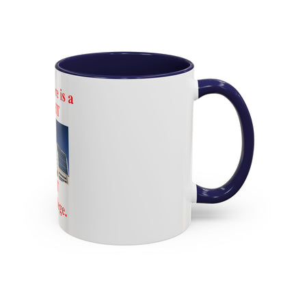 Healthcare is a Right Accent Coffee Mug - 11/15oz