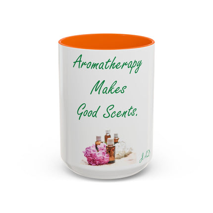 Aromatherapy Accent Mug – “Makes Good Scents” Design, 15oz