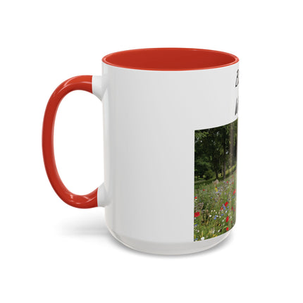 Bloom Wildly Accent Mug – 15oz Ceramic with Floral Design