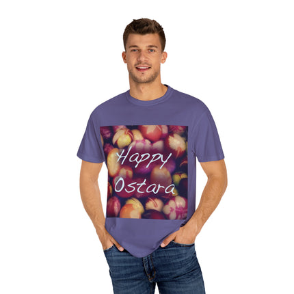 Ostara Celebration Tee – Unisex Garment-Dyed Shirt with Egg Motif