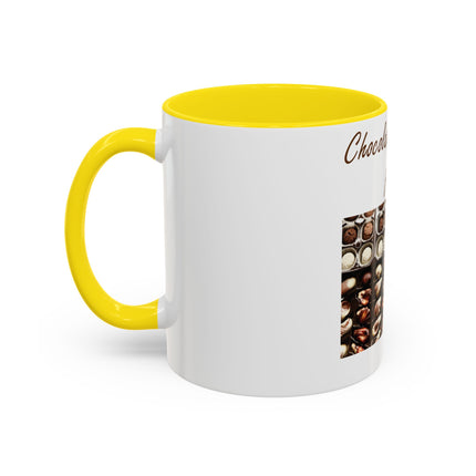 Chocolate Is Brain Fuel Accent Mug – 11oz – Sweet & Smart Gift