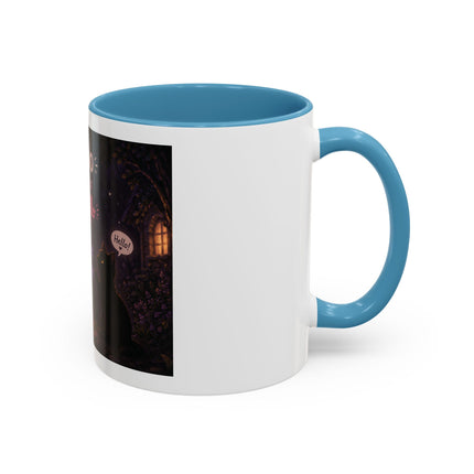 Halloween Ghost Coffee Mug — “Boo is just hello in ghost language” Accent Mug