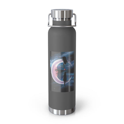 Moonlit Cats 22oz Vacuum Bottle — Insulated Copper Flask