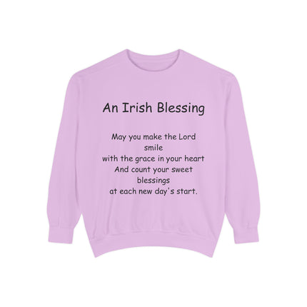 Irish Blessing Unisex Sweatshirt | Comfortable Gift for St. Patrick's Day & Everyday Inspiration