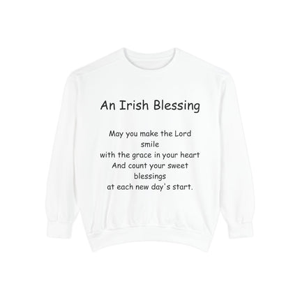 Irish Blessing Unisex Sweatshirt | Comfortable Gift for St. Patrick's Day & Everyday Inspiration