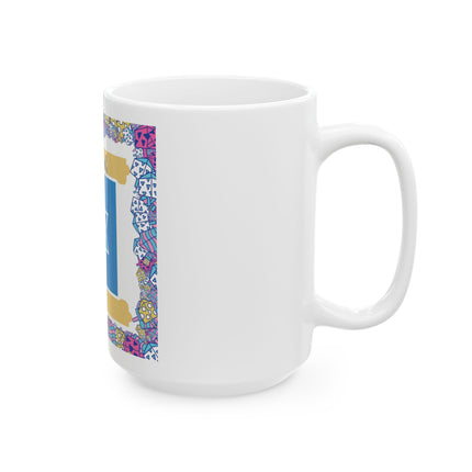 Hanukkah Star of David Ceramic Mug — Festive Judaica Coffee Cup (11oz & 15oz)