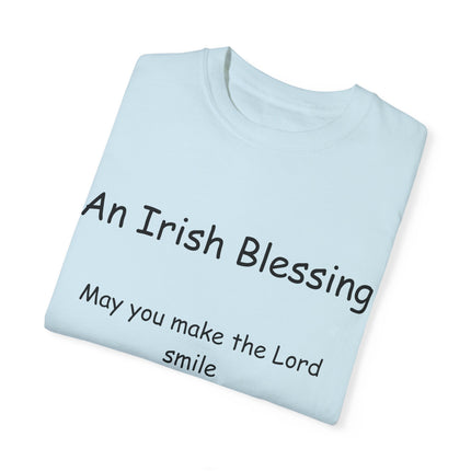 Irish Blessing Tee | Graceful Quote on Soft Garment-Dyed Cotton