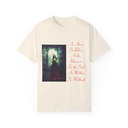 Mystic Quote T-Shirt – “As Above So Below” Graphic Tee (Unisex)