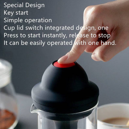 Milk Frother Latte Milk Frother Beverage Mixing Cup-2